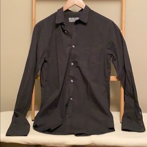 Officine Generale Charcoal button shirt
